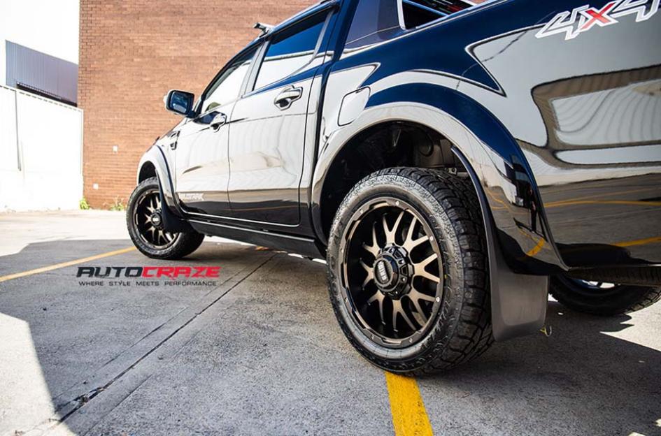 FORD RANGER GD02 MATTE BLACK MACHINED FACE